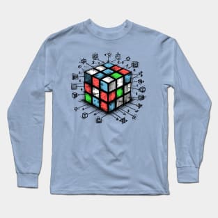 Rubik Cube Color Long Sleeve T-Shirt